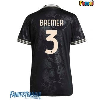 Juventus Gleison Bremer #3 Tricou Fotbal Replică 2025-26 Femei Treilea